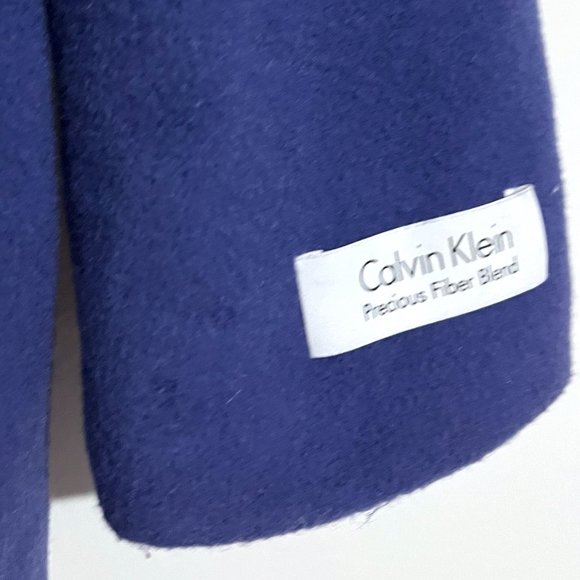 Calvin Klein Wool-Cashmere Double Breasted Pea Coat - Picture 16 of 17